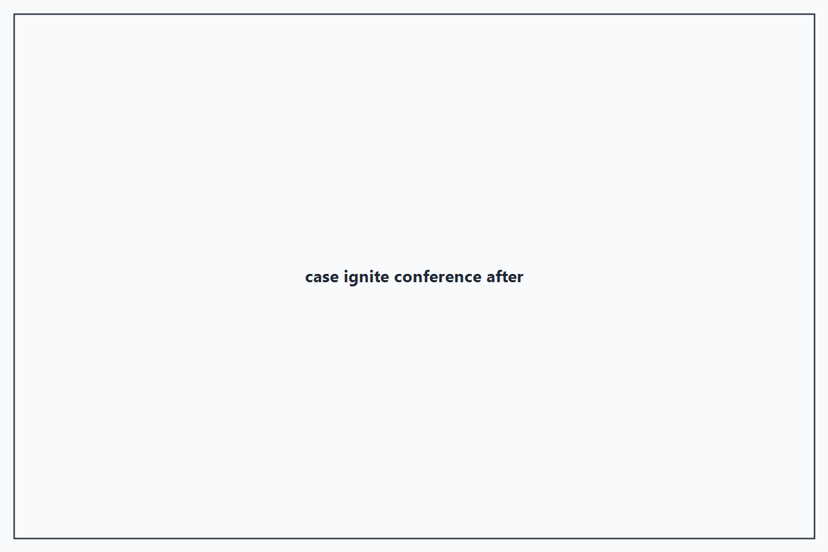 Ignite Conference after layout